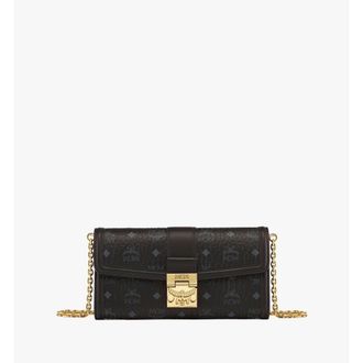 MCM Tracy Chain Wallet In Visetos
