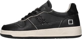 D.A.T.E. Court 2.0 Vintage Calf - Dames - Sneakers - Zwart - 39 EU - Leer - Schoenen