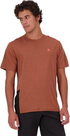 Mons Royale Tarn Merino Shift T-Shirt - Mens in Cinnamon/black at Nordstrom, Size X-Large