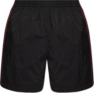 Balenciaga Shorts met geborduurd logo - Heren - Korte Broeken - Zwart - M - Korte Broeken