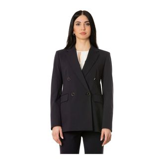 Max Mara Riviera Jacket - Dames - Jassen - Blauw - Maat: XL Viscose