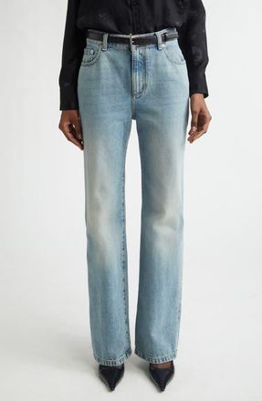 Alexander McQueen Straight Leg Jeans in Royal at Nordstrom, Size 24