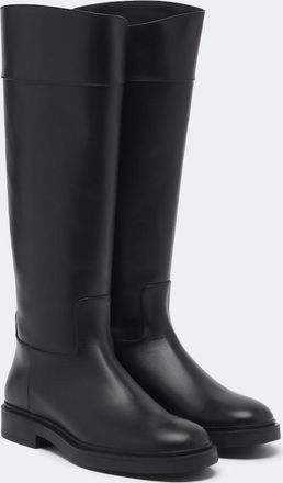 Aquazzura Botas altas Ride de piel