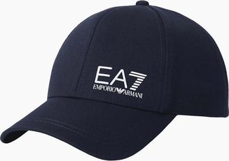 Emporio Armani Mens Cotton Navy Baseball Cap - Size: ONE size