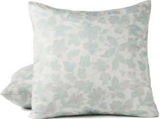 Coyuchi Camellia Organic Cotton Sateen Pillow Sham in Celadon at Nordstrom, Size King