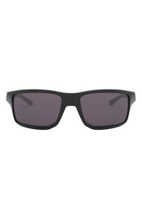 Oakley Gibston 61mm Wrap Sunglasses in Black at Nordstrom