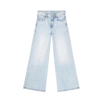 Diesel Wide Jeans, female, Blue, Size: W27 5 Pockets Wide Jeans