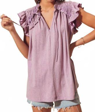 So Me Camron Blouse In Lavender