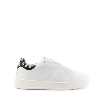 Lanvin Schoenen, Dames, Wit, 36 EU, Leer, Ddb 0 Sneakers Met Studs