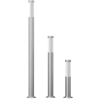 vidaXL Juego De L&aacute;mparas De Jard&iacute;n 3 Pzas Acero Inoxidable Impermeable Vidaxl
