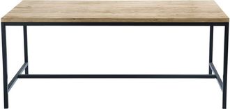 Maisons du monde Mesa de comedor industrial 6/8 personas de abeto macizo y metal L.150