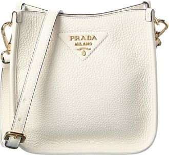 Prada Logo Leather Shoulder Bag