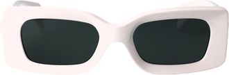 Versace Ve 4474U Rechthoekige Zonnebril - unisex - Zonnebrillen - Wit - 52 MM - Nylon - Accessoires