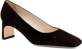 Amalfi By Rangoni Serapide Cap Toe Pump in Brown Suede at Nordstrom, Size 9.5