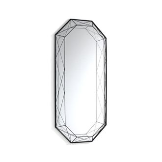 tomasucci Diamond 120 wall mirror, matt black