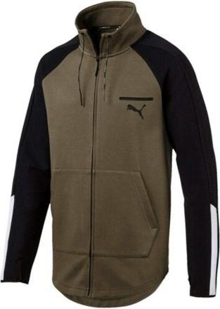 Puma Evo T7 Mens Green Track Jacket - Khaki - Size X-Large