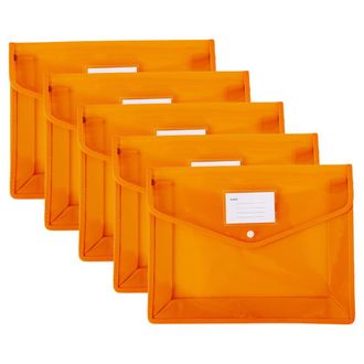 OEM Bolsas Para Documentos Con Cierre De Bot&oacute;n A Presi&oacute;n, Organizadores De Documentos Impermeables, Aptos Para Papel Tama&ntilde;o Carta, Laterales De Tela (paqu