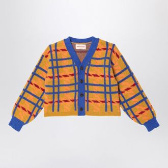 Bobo Choses Cardigan with Madras check pattern