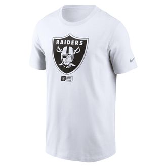 Nike Las Vegas Raiders Faded Essential Nike Mens NFL T-Shirt in White | N19910A8D-P8V