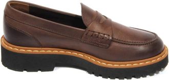 Hogan Vintage Loafers met Memory Foam Zool - Dames - Loafers - Bruin - 36 EU - Leer - Schoenen