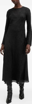 AllSaints Abito Jada midi svasato - Nero