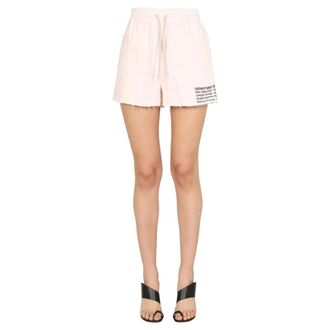Department Five Department Five - Shorts met logoprint - Dames - Korte broeken - Roze - Maat: W30 Katoen