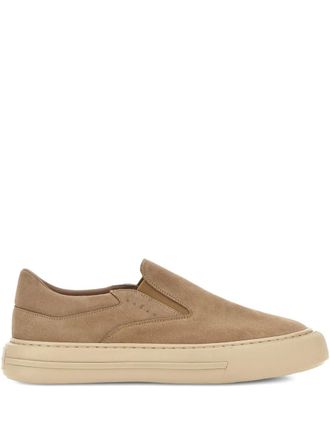 Hogan H691 slip-on sneakers - men - Calf Leather/Rubber/Calf Suede - 8,5 - Neutrals