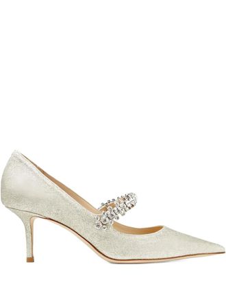 Jimmy Choo London 65mm Bing crystal-embellished pumps - Goud