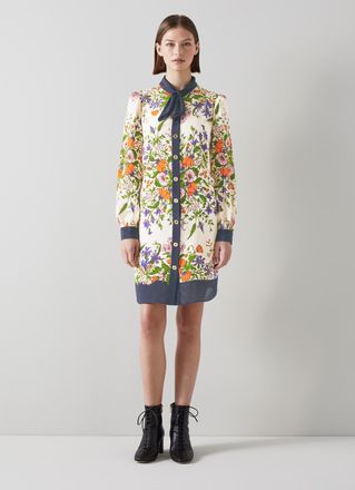 L.k. Bennett Womens Ernst Dresses, Multi - Multicolour Silk - Size 10 UK