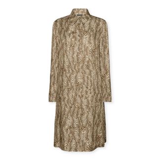 Elena Miro Dames, Jurken, Bruin, Maat: 2XL Viscose