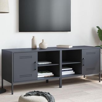 Berkfield Home TV Cabinets 2 pcs Anthracite 68x39x50.5 cm Steel