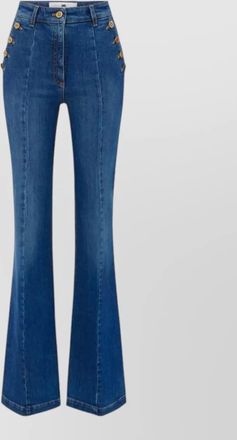 Elisabetta Franchi flared-leg denim jeans