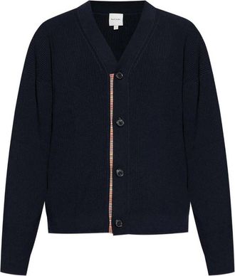 Paul Smith Cardigan With Signature Stripes Band