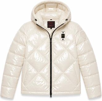 Blauer Jassen, Dames, Wit, XL, Nylon, Fashion Lowney Jas