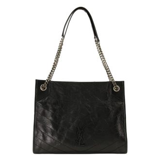 Saint Laurent Shoulder Bags, female, Black, Size: ONE SIZE Niki Shopping Tote