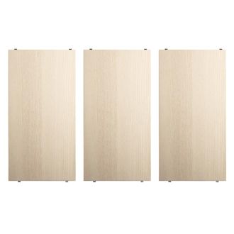 String Furniture String - Regalboden 58 x 30 cm (3er-Pack), Esche