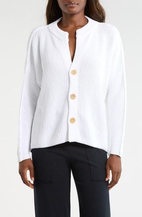 Frank & Eileen Montecito Cotton Cardigan in White at Nordstrom, Size X-Small