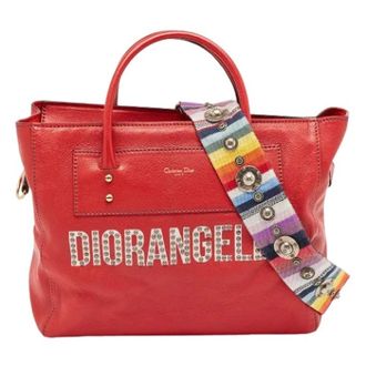 Dior Pre-owned Tote Bag - Dames - Pre-owned - Rood - Maat: ONE Size Leer