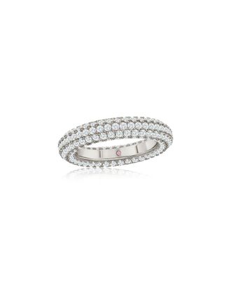 Suzy Levian Suzy Levian Silver Cz Eternity Ring