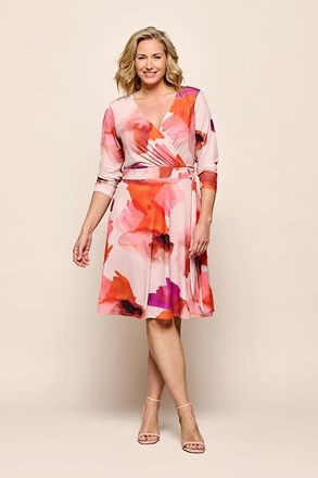 Mart Visser July Print Jurk Zand / Roze Maxi