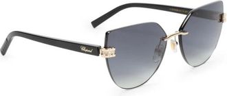 Chopard Occhiali da sole a farfalla senza montatura - - Accessories - unisex - Nero - ONE SIZE