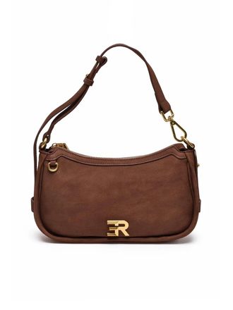 Ermanno Scervino Angelica Shoulder Bag with Gold-Tone Hardware and Adjustable Strap