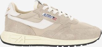 Autry Beige Lace Up Sneakers