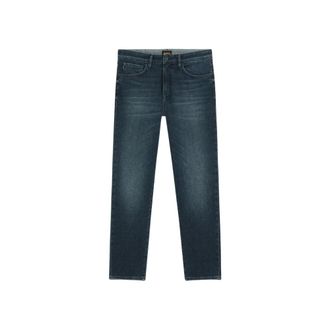 HUGO BOSS Heren, Jeans, Blauw, Maat: W34 L32 Katoen