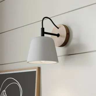 Lucande L&aacute;mpara De Pared kalinda En Gris - Lucande