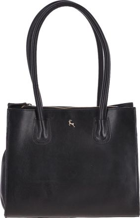 Ashwood Leather Womens Vegetable Tanned Real Two Section With Mid Purse Bag - Black - One Size