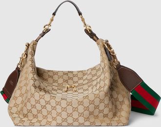 Gucci Brera Medium Crossbody Bag, Beige, GG Canvas