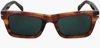 David Beckham Tortoiseshell Sunglasses with Rectangular Design size Unica