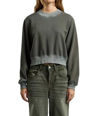 Cotton Citizen Milan Crew Sweatshirt In Vintage Steel Gray