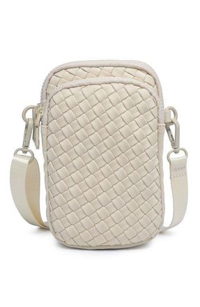 Sol and Selene Divide & Conquer - Woven Neoprene Bag in Cream at Nordstrom